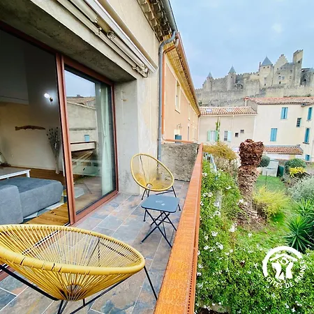 Loft Cocon Climatise - Imprenable Vue Sur Le Chateau Comtal Carcassonne