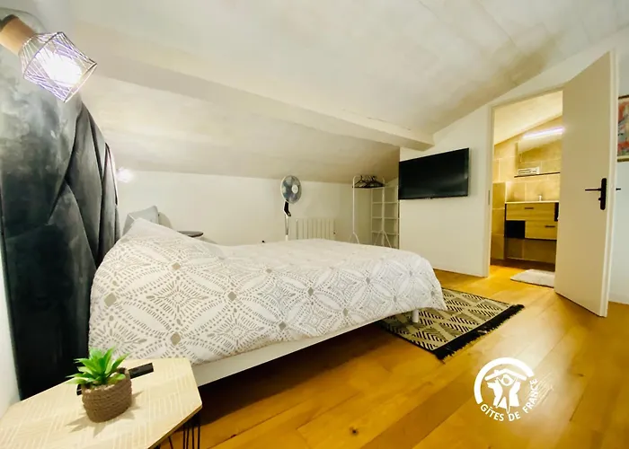 Daire Loft Cocon Climatise - Imprenable Vue Sur Le Chateau Comtal