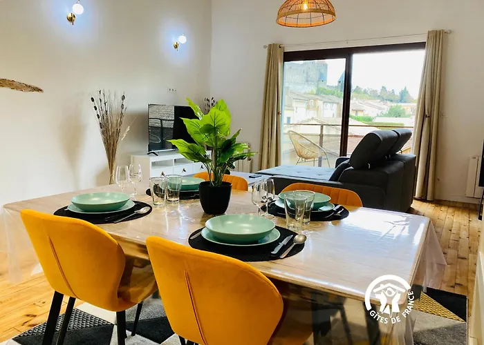 Daire Loft Cocon Climatise - Imprenable Vue Sur Le Chateau Comtal